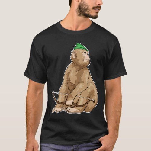 Monkey Archer Bow T_Shirt