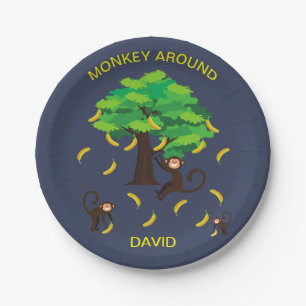 "Monkey Around" Monkeys Going Bananas   Paper Plates