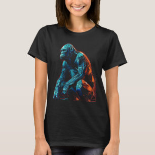 Monkey artwork - animal art zoo gorilla T-Shirt