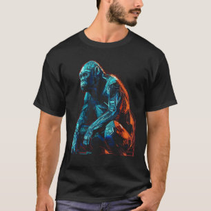 Monkey artwork - animal art zoo gorilla T-Shirt
