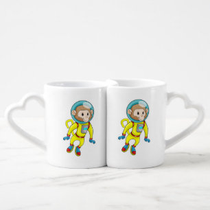 Monkey as Astronaut Coffee Mug Set