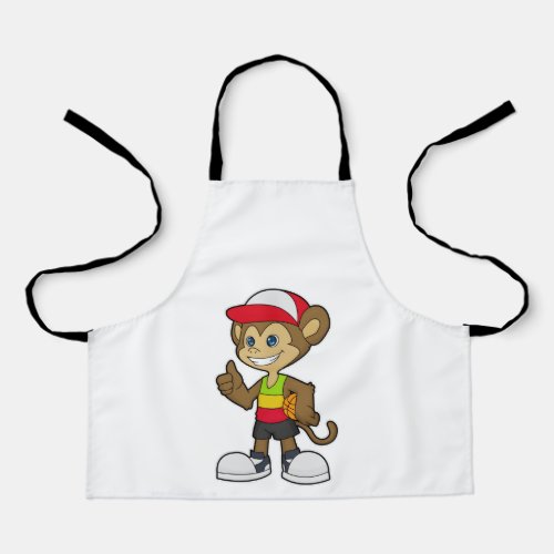 Monkey as Basketball player with Basketball Apron