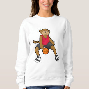 Monkey as Basketball player with Basketball Sweatshirt