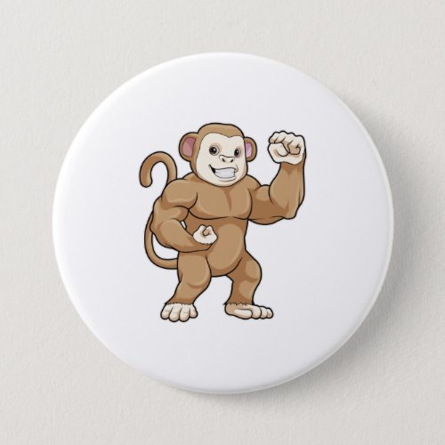 Monkey as Bodybuilder at Bodybuilding Button