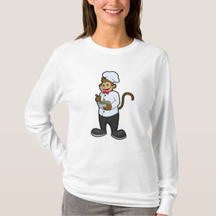 Monkey as Cook with Bowl T-Shirt