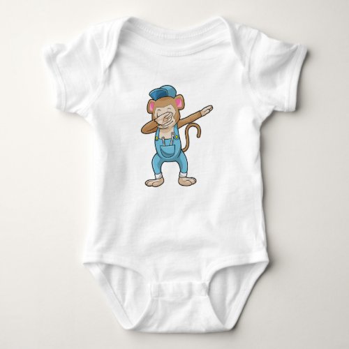 Monkey as Mechanic at Hip Hop Dance Dab Baby Bodysuit