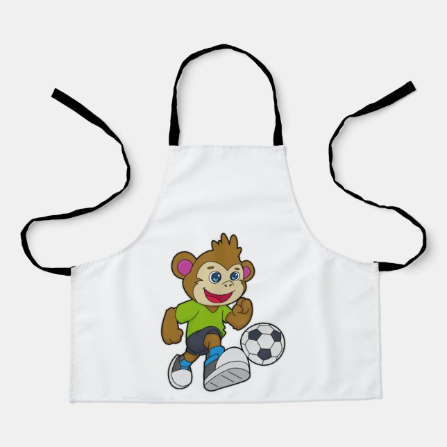 Monkey as Soccer player with Soccer Apron (Front)