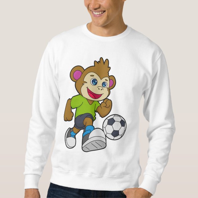 Monkey as Soccer player with Soccer Sweatshirt (Front)