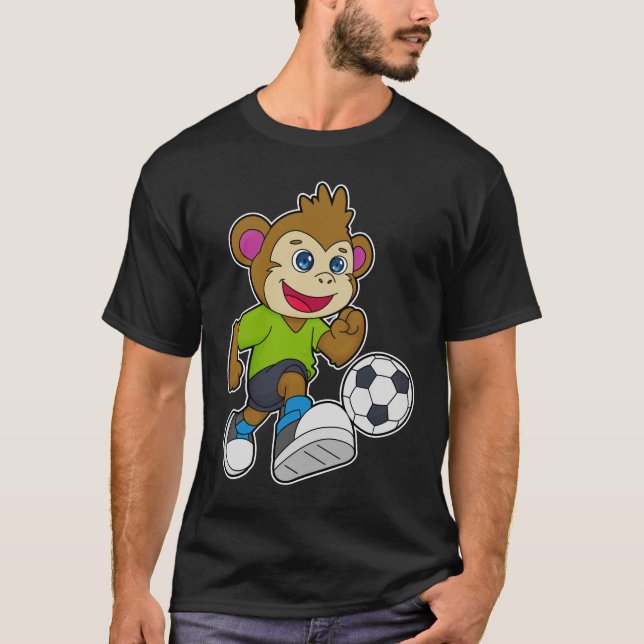 Monkey as Soccer player with Soccer T-Shirt (Front)