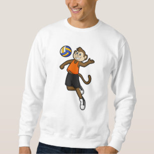 Monkey as Volleyball player with Volleyball Sweatshirt