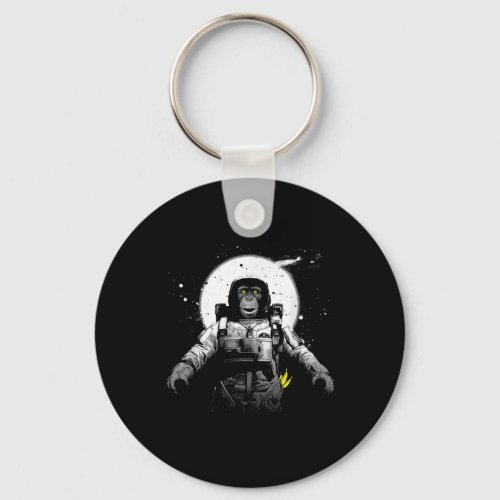 Monkey Astronaut  Space Astronauts Monkeys Keychain