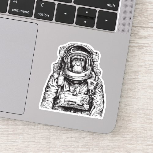 Monkey Astronaut Sticker