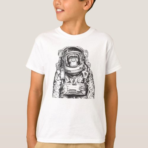 Monkey Astronaut T_Shirt