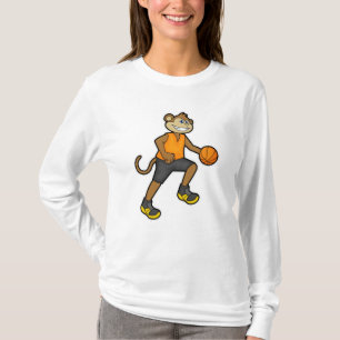 Monkey at Basketball Sports T-Shirt
