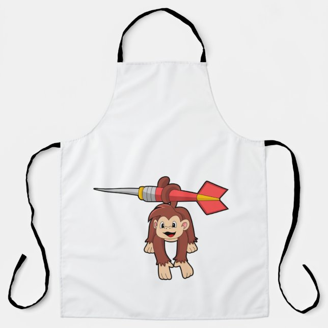 Monkey at Darts with Dart Apron (Front)