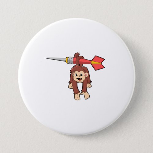 Monkey at Darts with Dart Button