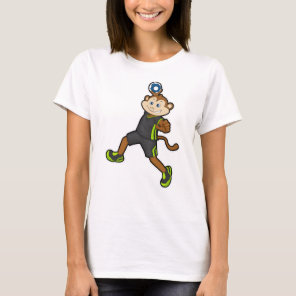 Monkey at Handball player with Handball T-Shirt