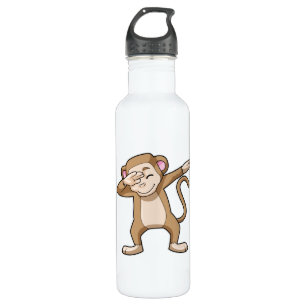 Monkey at Hip Hop Dance Dab Stainless Steel Water Bottle