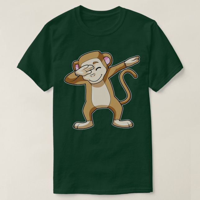 Monkey at Hip Hop Dance Dab T-Shirt (Design Front)