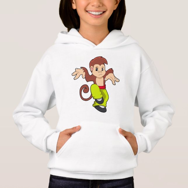 Monkey at Martial arts Kungfu Hoodie (Front)