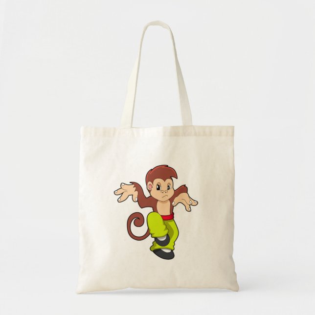 Monkey at Martial arts Kungfu Tote Bag (Front)