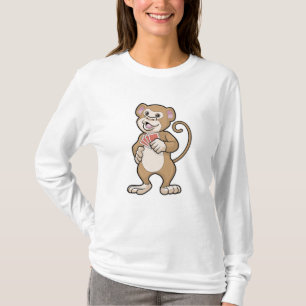 Monkey at Poker with Poker cards T-Shirt