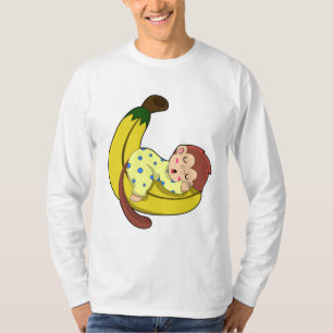 Monkey at Sleeping in Pajamas T-Shirt