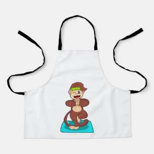 Monkey at Yoga in Standing Apron