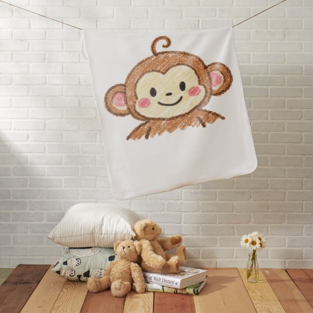 Monkey Baby Blanket (In Situ)