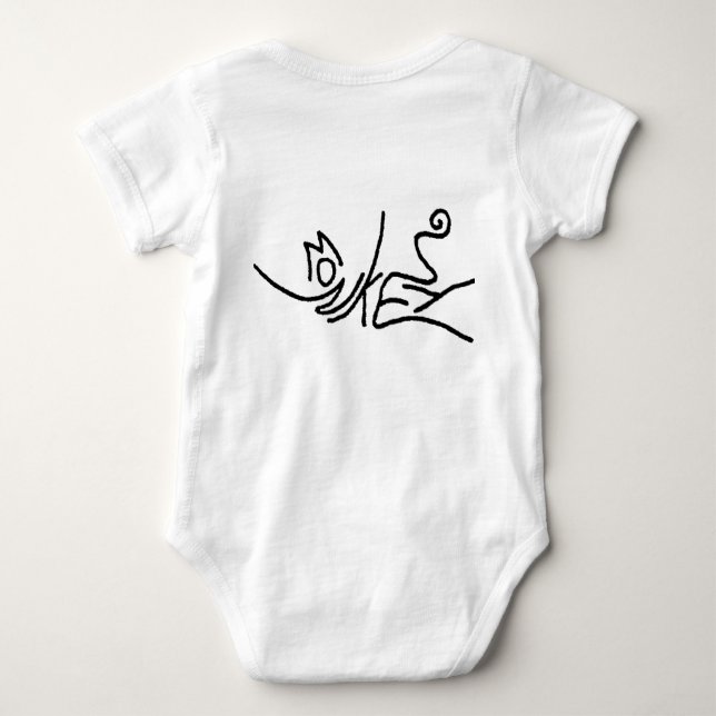 Monkey Baby Onsie Baby Bodysuit (Back)