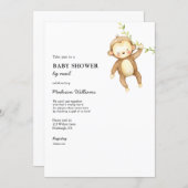 Monkey Baby Shower by Mail Invitation (Front/Back)