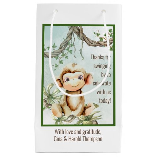 Monkey Baby Shower Favor Bag