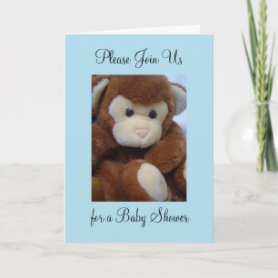 Monkey Baby Shower Invitation
