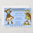 MONKEY Baby Shower Invitation 3 Little Monkeys