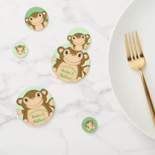 Monkey Baby Shower Jungle Confetti