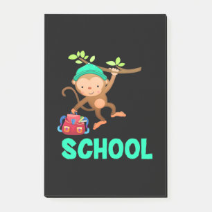 Monkey Back To School Post-it Notes
