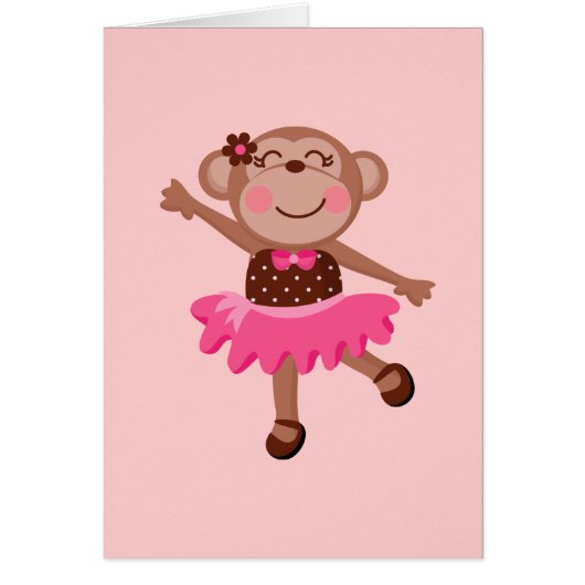 Monkey Ballerina Cards (Front)