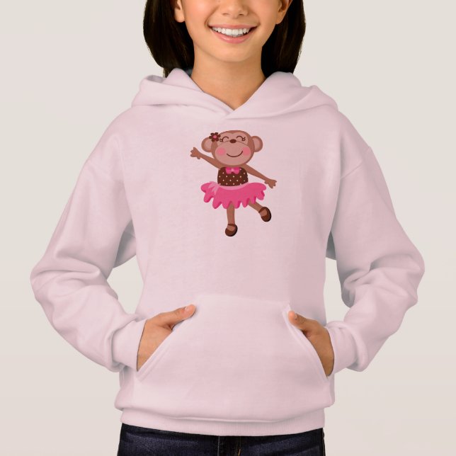 Monkey Ballerina Hoodie (Front)