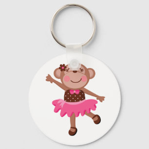 Monkey Ballerina Keychain