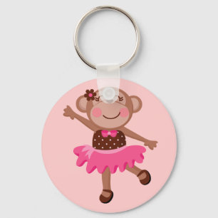 Monkey Ballerina Keychain