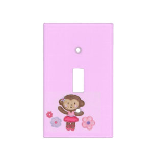 Monkey Ballerina Light Switch Cover