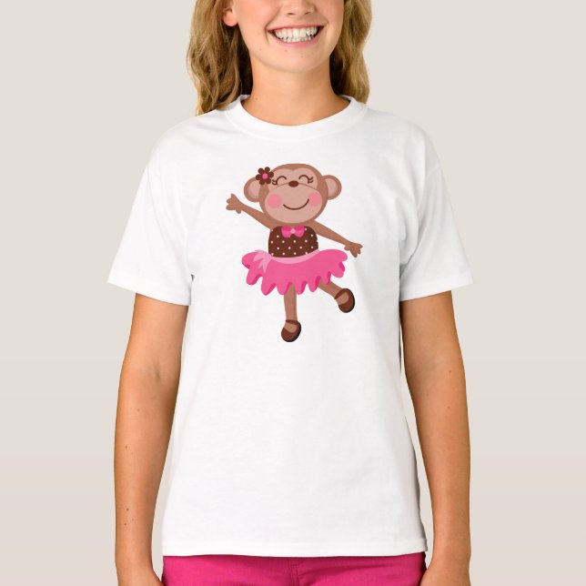 Monkey Ballerina T-Shirt (Front)
