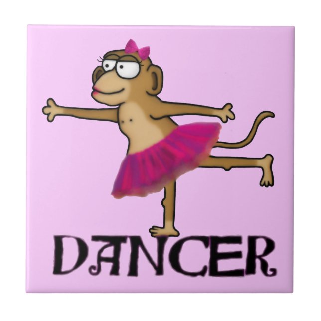 Monkey Ballet Tile (Front)