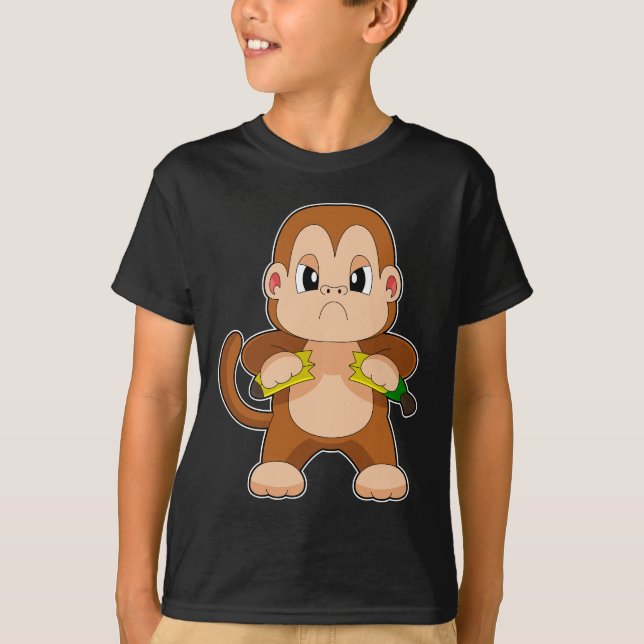 Monkey Banana Angry T-Shirt (Front)