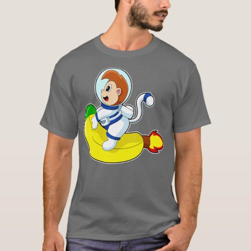 Monkey Banana Astronaut T_Shirt