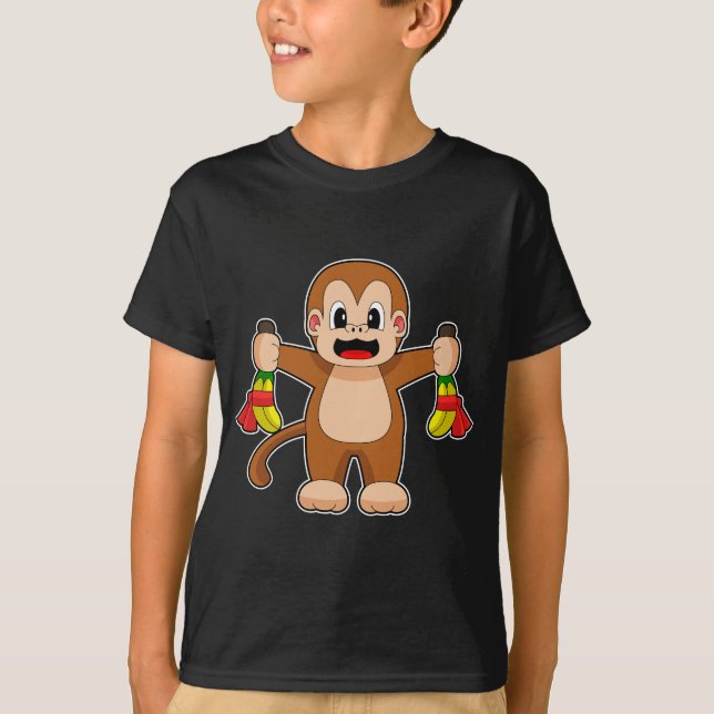 Monkey Banana Birthday T-Shirt (Front)