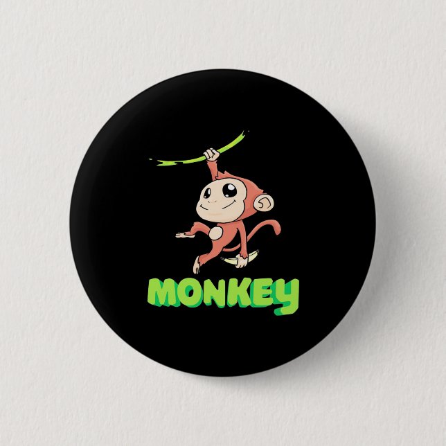 Monkey Banana Button (Front)