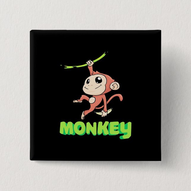 Monkey Banana Button (Front)