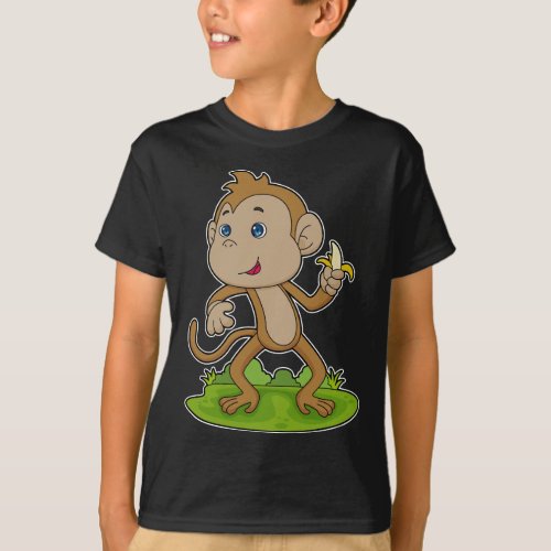 Monkey Banana Fruit T_Shirt