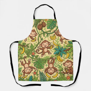 Monkey Banana Jungle Swing Apron